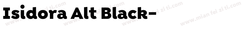 Isidora Alt Black字体转换
